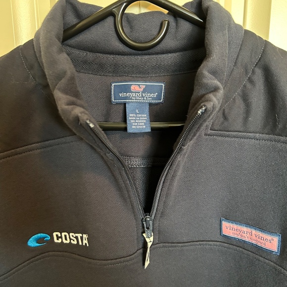 Vineyard Vines, Shep Shirt, Navy Blue, Large, with Costa logo - Picture 2 of 4